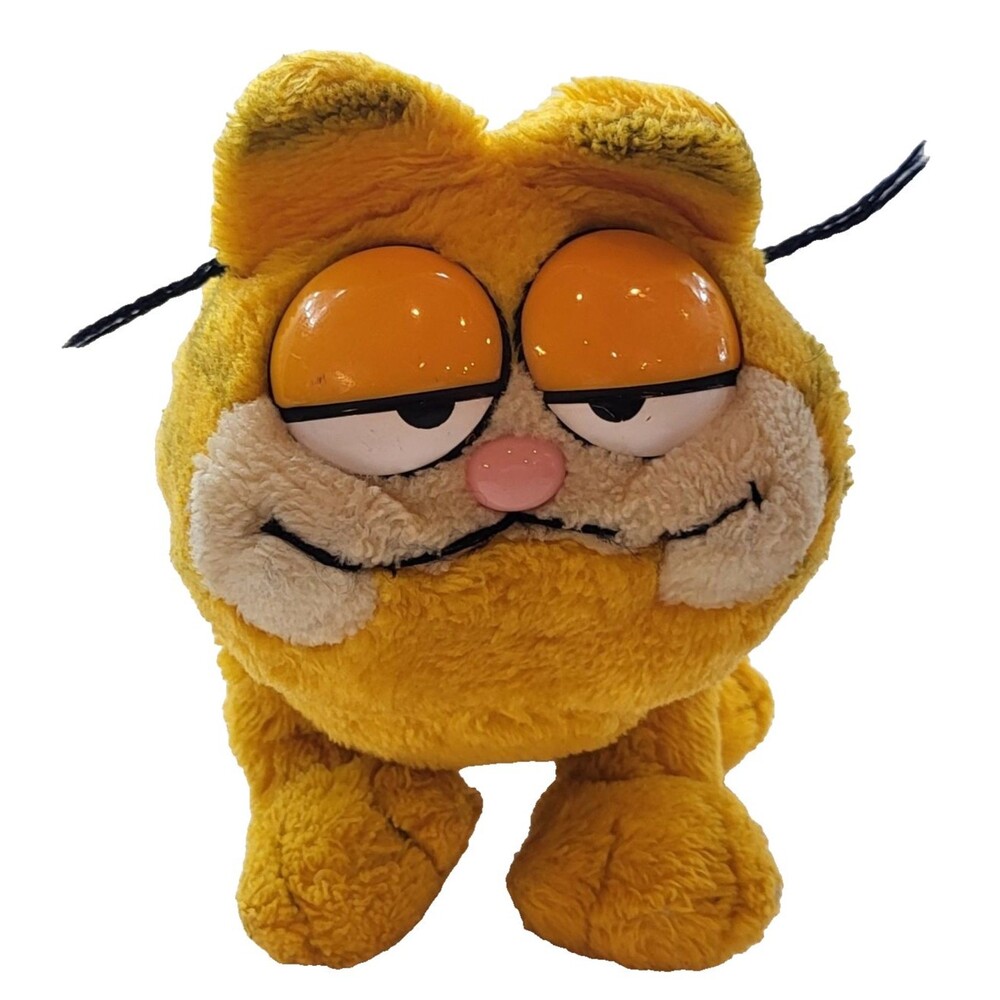 Vintage Dakin 1981 Sitting Garfield Cat Plush Stuffed Animal 10"
